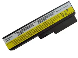 Акумулятор для ноутбука Lenovo IdeaPad G430 42T4585, 4400 mAh, 6cell, 11.1V, Li-ion, чорний - мініатюра 2