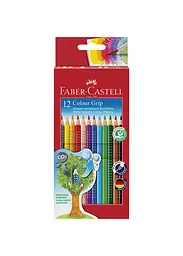 Набір олівців 12 кол. FABER CASTELL Grip 2001 акварельні тригранні (112412)
