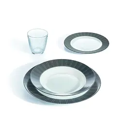 Тарілка десертна Luminarc Astre Black, 19 см (6543050) - мініатюра 2