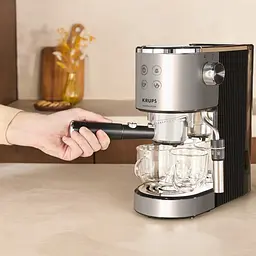 Кавоварка ріжкова Krups Virtuoso+ Tamping System 1 л сіра (XP499EE0) - мініатюра 13