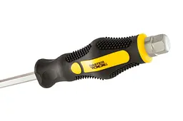 Викрутка ударна шліцева плоска Mastertool SL8 x 150мм HEX 49-6815 - мініатюра 6