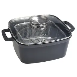 Каструля-фритюрниця Kamille KM-4218 4 л з кошиком для смаження з нержавіючої сталі (підходить для індукції) Чорний 88381 - мініатюра 10