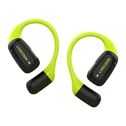 Навушники Langsdom бездротові спортивні кісткові TS-15 з дужкою за вухо Bluetooth 5.4 шумоподавленням та мікрофоном Салатовий - мініатюра 2