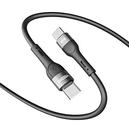 Кабель для заряджання та обміну даними Yoki YK-EX11 EXTRA Series Type-C to Type-C 60W 3A/20V 1.2 m Black - мініатюра 4