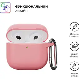 Чохол ArmorStandart Hang Case для Apple AirPods 4 Pink [118659] - мініатюра 3
