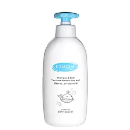 Шампунь для дітей 2 в 1 молочко для вани та гель для душуShampoo&Bath Bioaqua 500 мл