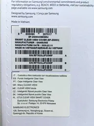 Оригінальний чохол-книжка S-View Clear View Cover EF-ZG985CBEGRU для Samsung Galaxy S20 Plus 5G Чорний - мініатюра 10