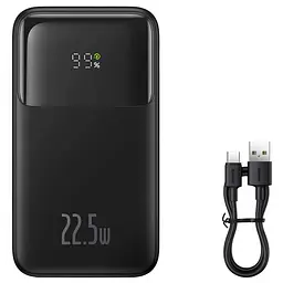 Зовнішній акумулятор Baseus Comet Series 20000mAh 22.5W PD with Display USB-A/USB-C cable PPMD020101 - мініатюра 3