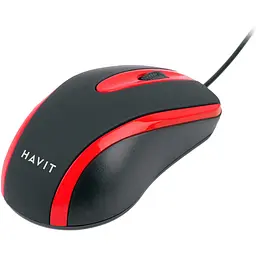 Дротова миша Havit USB чорно-червона (HV-MS753) - мініатюра 4