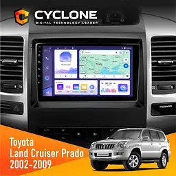 Штатна магнітола Toyota Land Cruiser Prado (120) 2002-2009 AMP Cyclone C9-011 4x64, DSP Cyclone (НФ-00007164)