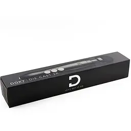 Вібромасажер Doxy Die Cast 3R Matte Black металевий корпус перезаряджається - мініатюра 4