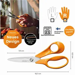 Ножиці садові Fiskars 18 см (1075052) - мініатюра 3
