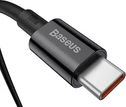 Кабель Baseus Superior Series Fast Charging USB-C to USB-C 100W 1m Black (CATYS-B01) [77818] - мініатюра 2