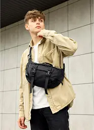 Велика чоловіча поясна сумка бананка Sambag 38х21 см sum0027306
