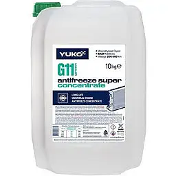 Антифриз YUKO Super G11 -42 ° C зелений 10л