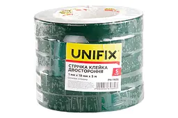 Скотч двосторонній універсальний Unifix 19 мм x 5 м спінений - мініатюра 2