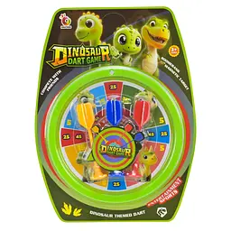 Магнітна гра в дартс Dinosaur Dart Game з динозаврами та 3 дротиками (8801-16)