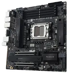 Материнська плата ASUS PRO WS B850M-ACE SE (PRO WS B850M-ACE SE) (Socket AM5, AMD B850, Micro-ATX) - мініатюра 3