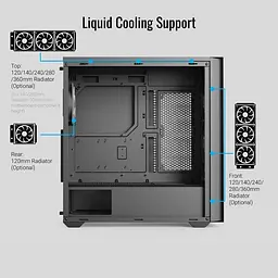 Корпус AeroCool D502A-G-BK-v1 Black (ACCM-DS02043.11) [146672] - мініатюра 10