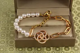Браслет Xuping Jewelry Перлинна троянда 18 см золотистий
