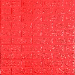 3D панель Sticker Wall самоклеюча 700x770x7мм цегла Червона 008-7 SW-00000054