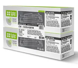 Картридж HP 35A / 36A (CB435A / CB436A), Black, LJ P1005/P1006/P1505, 1500 стор, ColorWay, Dual Pack (CW-H435/436FM)