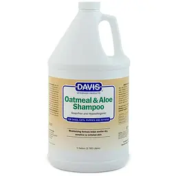 Шампунь Davis Oatmeal & Aloe Девіс гіпоалергенний вівсяне борошно з алое для собак і котів (концентрат), 3.8 л (OASG)