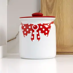 Ємність МВМ My Home 695 г біла з червоним (KP-42 WHITE/RED) - мініатюра 3