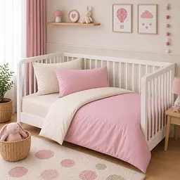 Дитяча постільна білизна MIRSON BABY фланель Milk/Pink 110х160см (2200012800287)