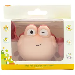 Іграшка для ванни Baby Team Краб (9040_рожевий) - мініатюра 3