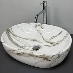 Умивальник VBI Modena S lava накладний VBI-012005, Мрамор