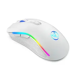 Миша бездротова з підсвіткою HXSJ T69 2,4GHz White - мініатюра 4