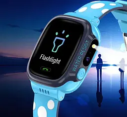 Годинник телефон для дітей Lemfo Y94 з GPS трекером, сім картою, відеодзвінком, прослуховуванням, камерою, геолокацією та кнопкою SOS Блакитний - мініатюра 11