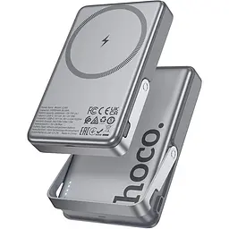 Зовнішній акумулятор Hoco Sunlight Q36A MagSafe 10000mAh 20W Gray (644891) [150865] - мініатюра 3