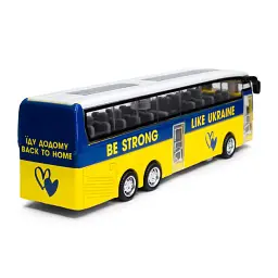 Модель Автобус екскурсійний Україна KIDDISVIT 250419CG Різнокольоровий shop (6929552504191) - мініатюра 3