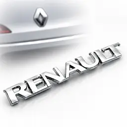 Емблема напис Renault ПластикХром на скотчі (Завод) - мініатюра 2