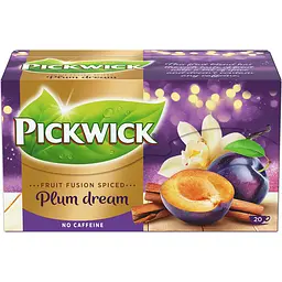 Уцінка. Чай фруктово-трав'яний Pickwick Plum dream з корицею сливою ваніллю 40 г (20 шт. по 2 г)