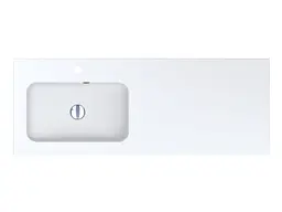 Умивальник Miraggio Della 1200 L mirasoft Білий матовий 0001076 - мініатюра 3