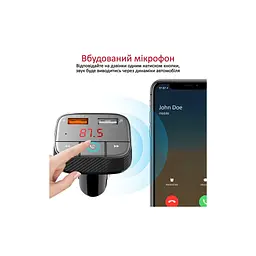 FM модулятор Promate SmarTune 2+ BLUETOOTH 5.0 USB QC 3.0 AUX/SD/USB BLACK (smartune-2+.black) - мініатюра 4