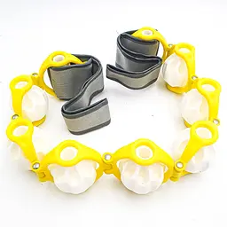 Масажер ручний антицелюлітний роликовий 7 кульок Massage Rope UKC жовтий
