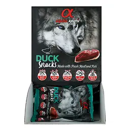 Напіввологі ласощі для собак Alpha Spirit Snacks Duck, кубики з качки, 50 г - мініатюра 2