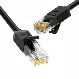 Мережевий кабель ugreen NW102 Cat 6 U/UTP Lan Flat Cable 2m (Чорний)(UGR-50174)