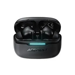 Бездротові навушники Acefast W5 hybrid noise reduction true wireless earbuds Black (6974316285373) - мініатюра 3