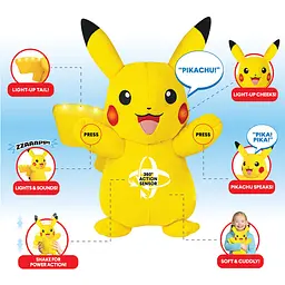 Інтерактивна м'яка іграшка Pokemon Пікачу 25 см - мініатюра 4