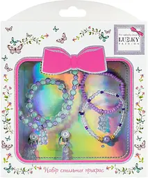 Набір з глазурованих бусин Lukky Fashion: намисто 3 браслети та кліпси для вушок Gummy Bears (T24619)