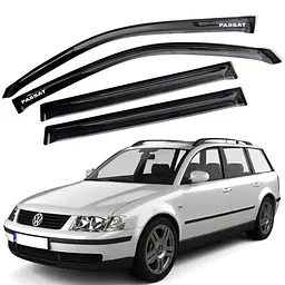 Дефлектори вікон вітровики для Volkswagen Passat B5 1996-2005 Wagon Універсал Гнучкі (Acrylic)