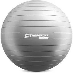 Фітбол Hop-Sport 85см сріблястий + насос 2020