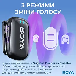 Микрофон Boya mini-18 TRS for camera Black (mini-18) - миниатюра 9