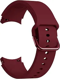 Ремінець силіконовий BeWatch Samsung Galaxy Watch 4/5/Pro SoftTouch Бордовий (0139308) - мініатюра 2