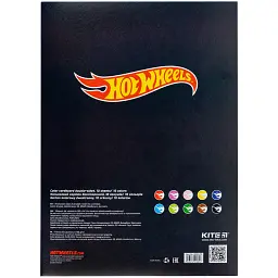 Картон кольоровий Kite Hot Wheels двосторонній А4 10 аркушів (HW24-255) - мініатюра 4